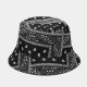 Bandana Print Bucket Hats With Multiple Colorways